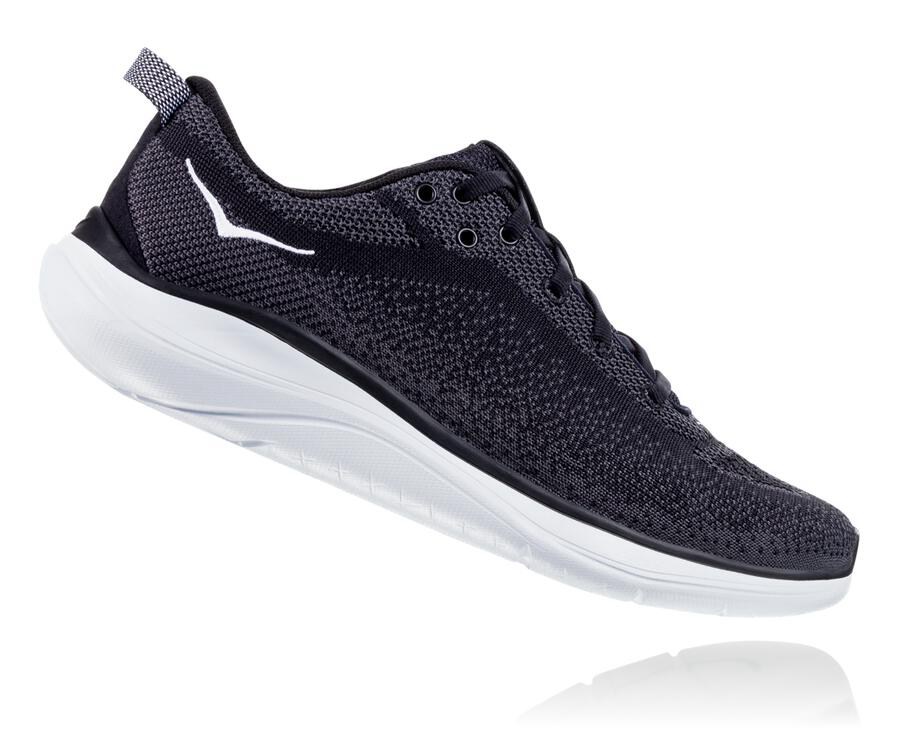 Tenis Hoka One One Feminino Pretas/Branco - Hupana Flow - 549-BYSJFM